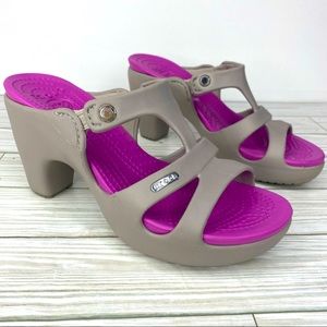 Crocs Cyprus V Heels Size 7